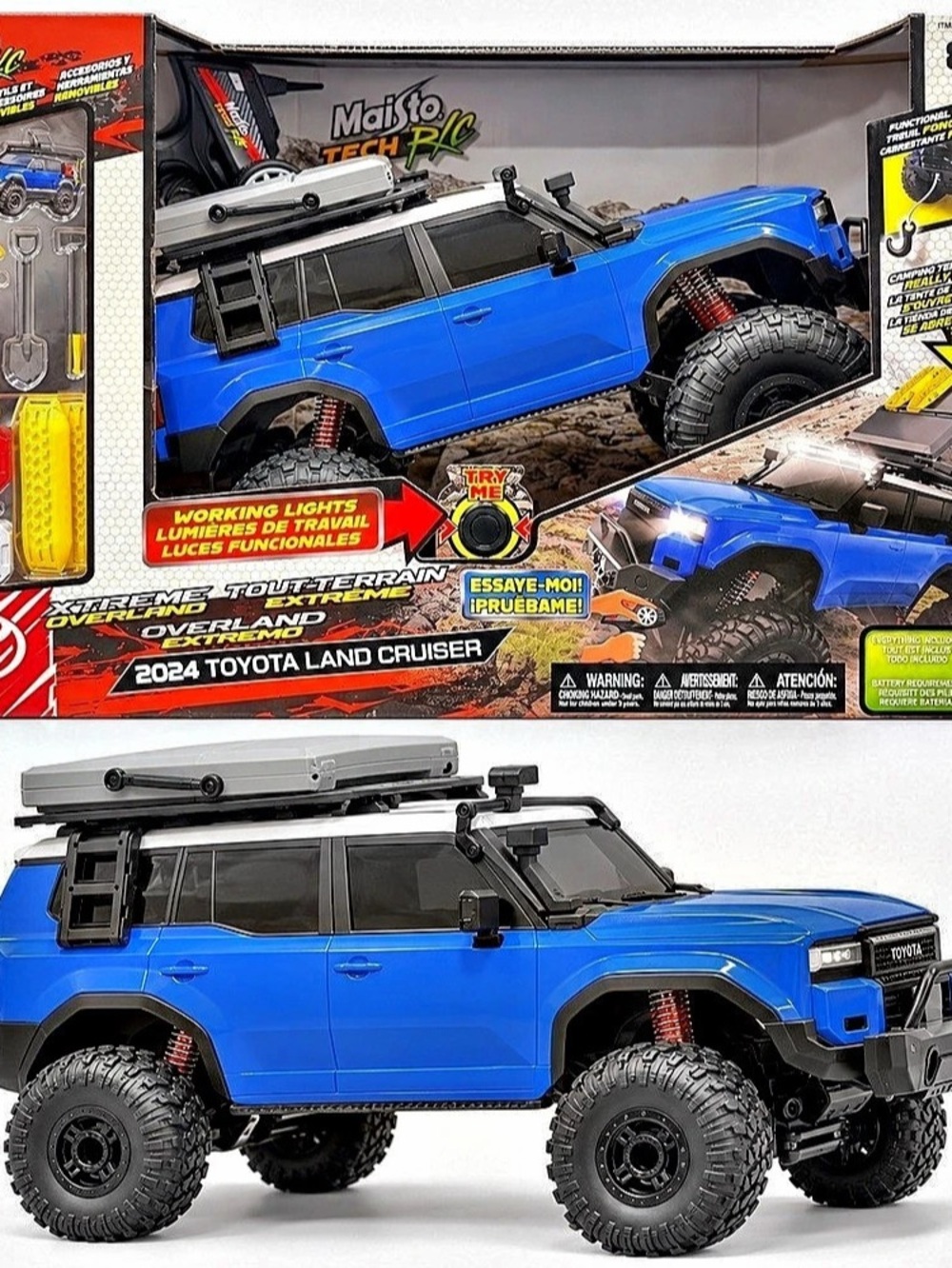 Maisto 2024 Toyota Land Cruiser Blue RC Toy Truck NWT